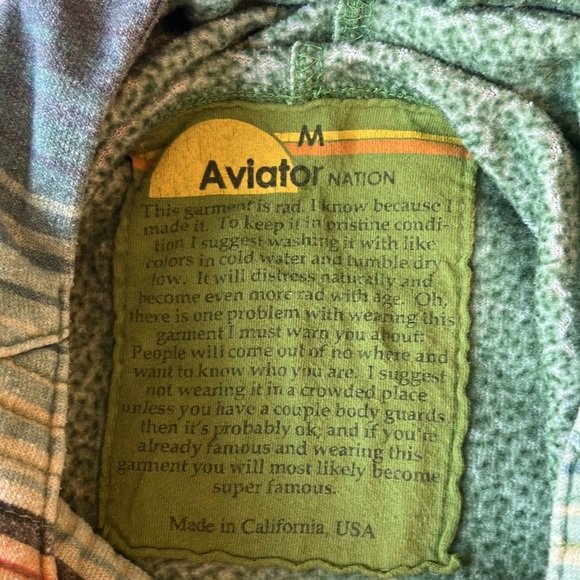 Aviator Nation Multicolor Striped Hoodie - Picture 9 of 14